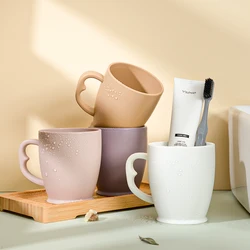 high quality biodegradable plastic milk glass mugs coffee mugs kids drink water juice tea rinse mug toothbrush cup