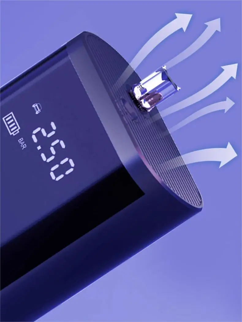 Auto Digital Portable Car Tire Inflator Portable Mini Bicycle Pump High Pressure Cycling Hand Air Pump Ball Mountain Bike Pump