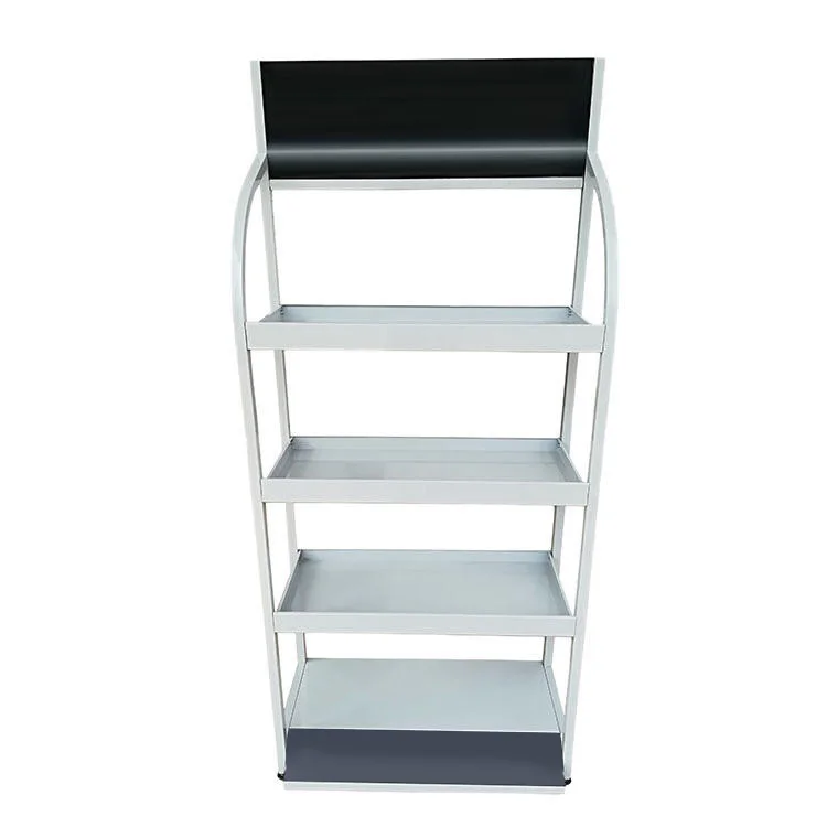 Auto Shop 4-Tiers Metal Car Accessory Display Stand Flooring Car Battery Holder Rack for Batteries