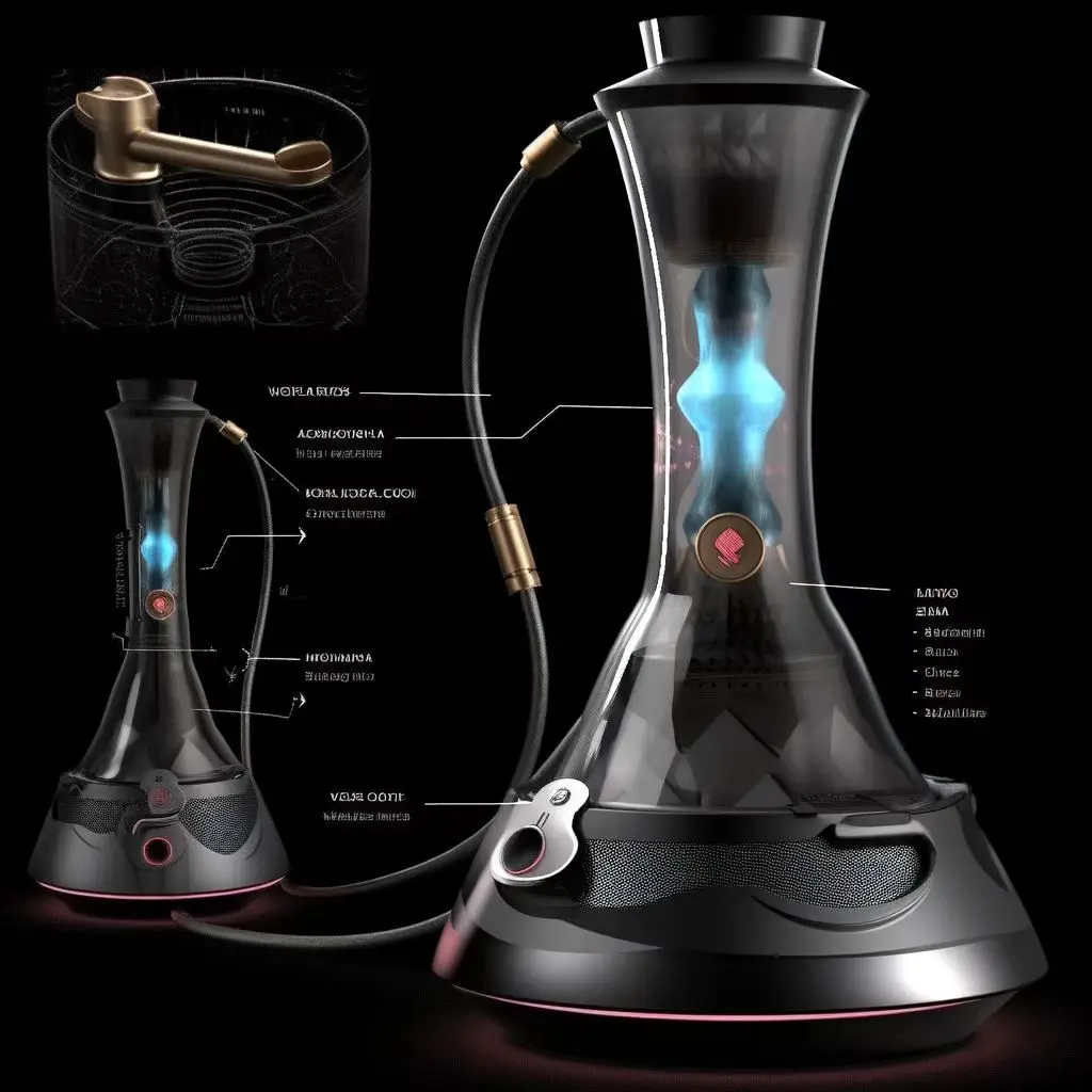 Factory Customized Multi flavor OOKA electric shisha hookah style shisha pipe nargile