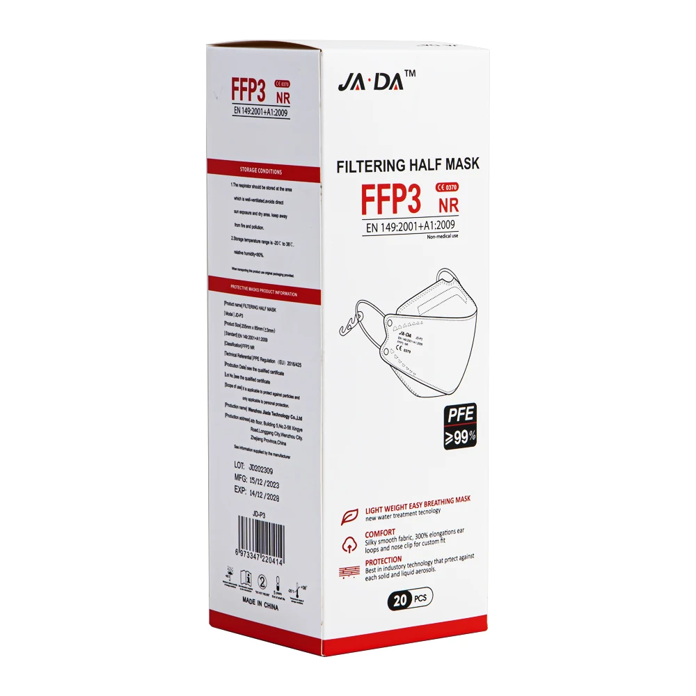 CE 0370 EN149 standard FFP3 Fish shape Disposable Protective 5 Layers Face Mask Personal Protection Anti Dust Mascarilla Mask