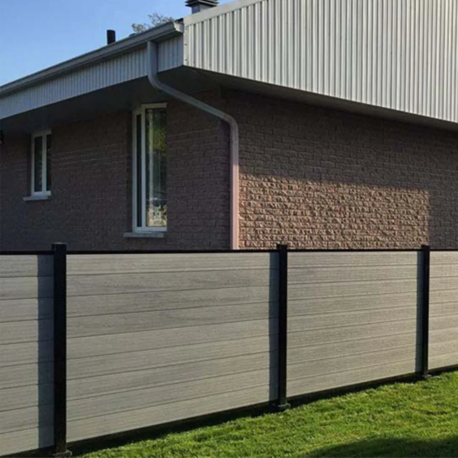 WPC Plastic pvc wood modern outdoor garden privacy wpc house composite yard fence panel board