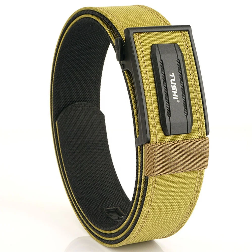 Wholesale 3.8cm Alloy Automatic Buckle Tactical EDC Heavy Duty 1100D Bilayer Nylon Fabric 1100D Bilayer Knitted Belts factory