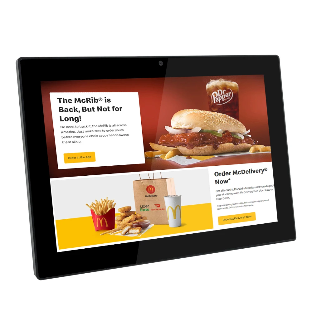 Professional 10 inch wall mount capacitive touch IPS screen POE NFC quad core android tablets & presentation equipment