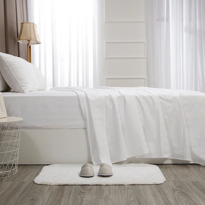 Wholesale New Design Luxury Hotel Decorative Bed Scarf king size Custom Bathroom Bed Sheet