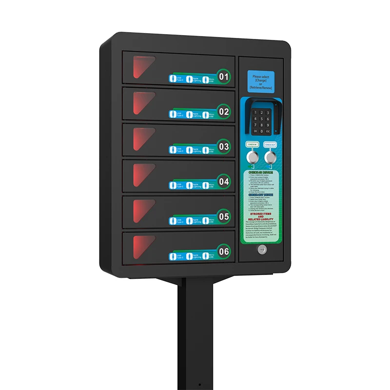  6 Bay сотовый телефон сталь 3 в 1 Тип c /micro /8pin шкафчик с замком зарядная станция шкаф для зарядки мобильных