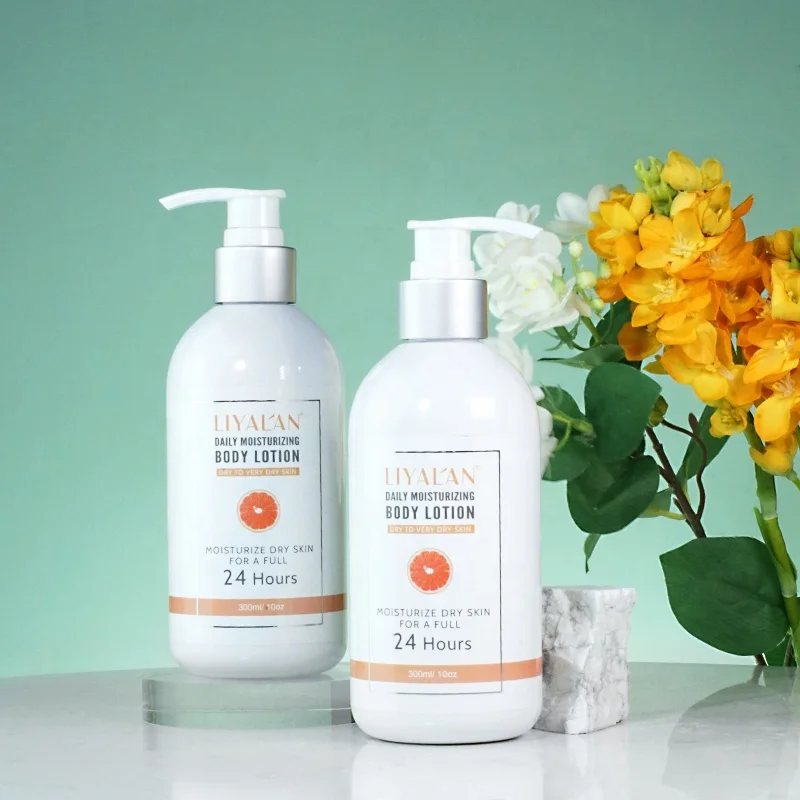 Private Label Custom Vegan Lightening Lotion Organic Body Milk Skin Care Moisturizing Body Lotion