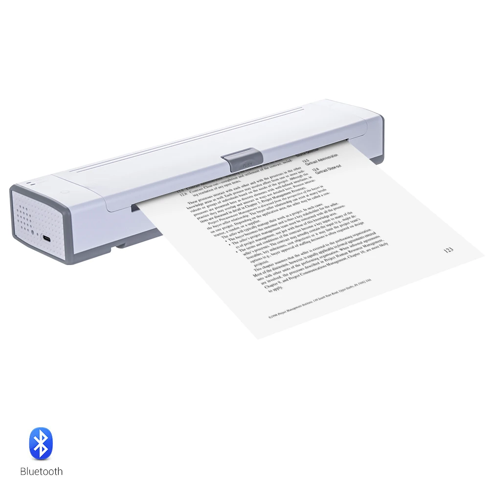 300Dpi XPrinter XP-T81 A4 mini Printer Bluetooth Wireless A4 Thermal Printer for office home printing