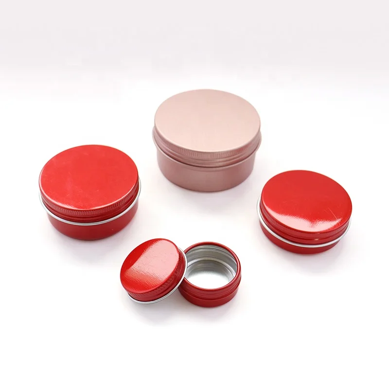 High quality silver 120 ml skincare gold candle aluminum jars for candy recyclable