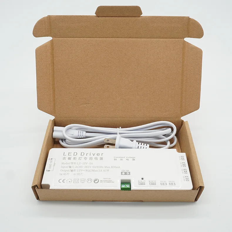 LED Constant Voltage Driver DC12V 24V 36w 60w Cabinet Light led driver transformer