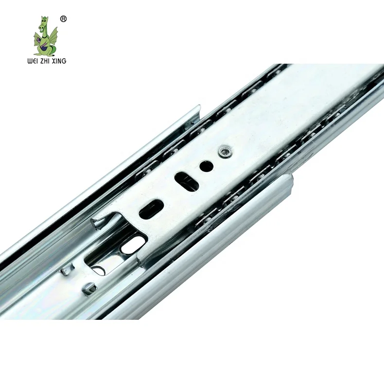 stainless steel heavy duty furniture ball bearing slideway drawer slide rail 4010