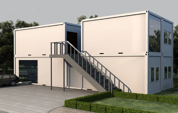 Low Price Light Steel Prefab Container Office Modular Flat Pack Container House Storage Detachable Container House 20ft 40ft