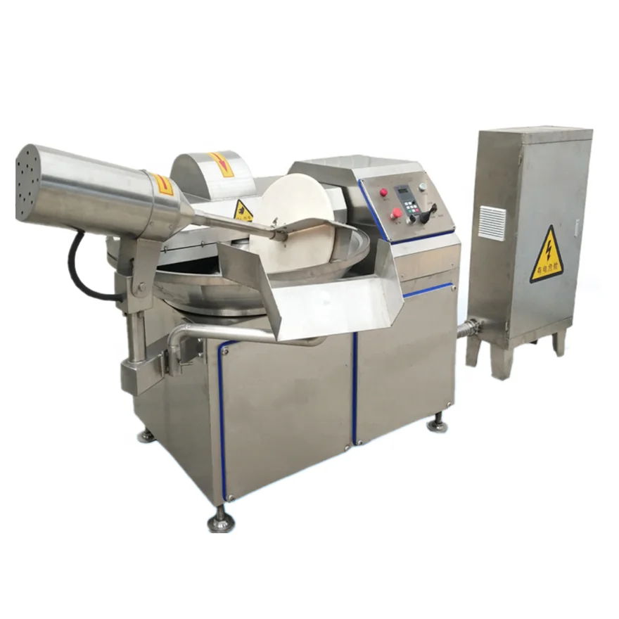 Direct Factory Supply Meat Bowl Cutter Machine Meat Chopping Mixing Machine for Sausages Processing