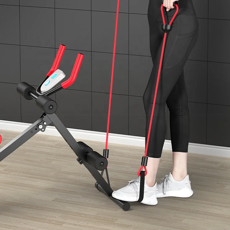 Wellshow Sport Abdominal Trainer Machine Ab Vertical Waist Trainer Ab Cruncher Sit Up Machine Multi-functional Gym Equipment