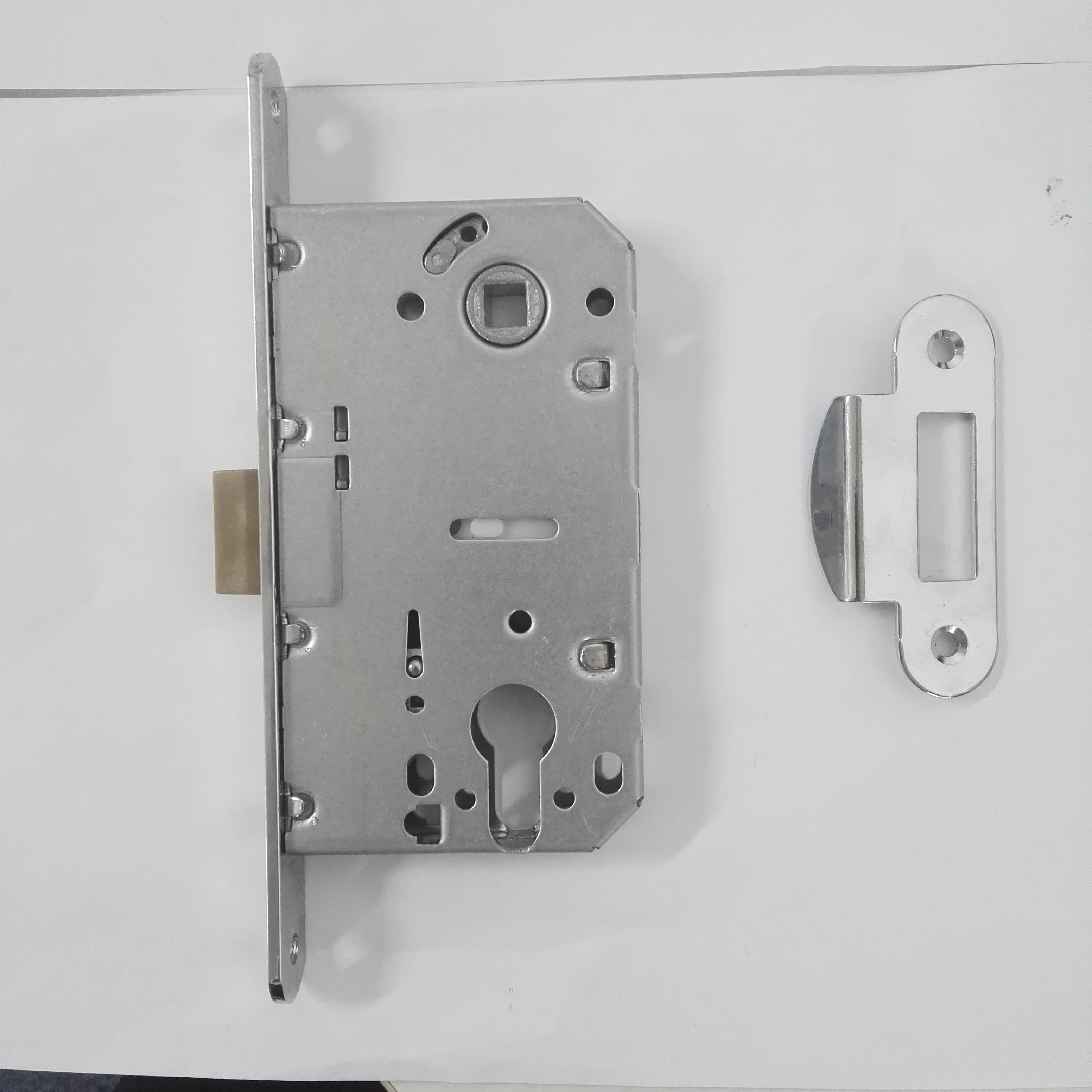 410 Normal latch Satin Nickel Lock body for cylinder  hole