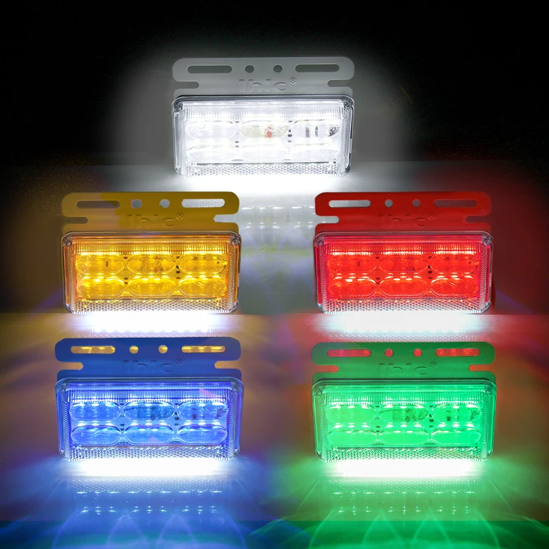 Waterproof 12V 24V led side clearance lamp for lorry truck side marker signal lights