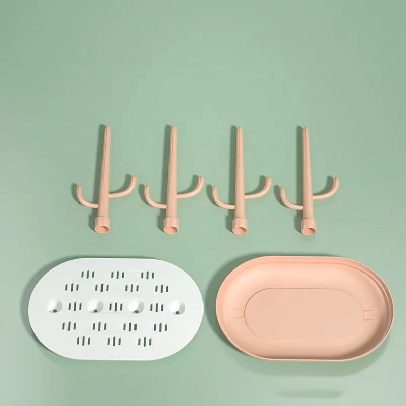 Factory Manufacturer OEM Baby bottle drying rack plastic Draining rack Detachable bottle rack
