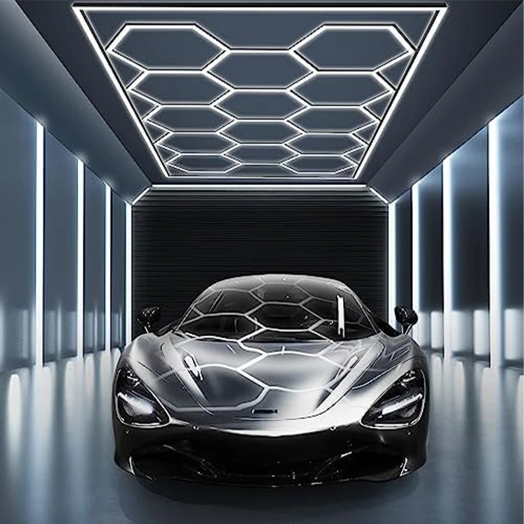 AC Powered White LED Honeycomb Light for Car Shop Garage Workshop & Clothing Store Working Purpose