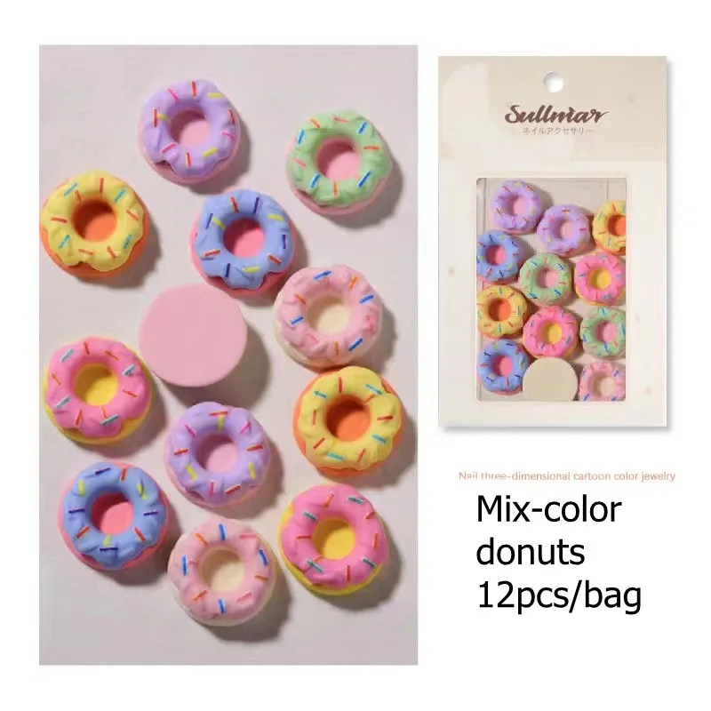 Wholesale Mix-Color 3D Cute Cartoon Nail Art Decorations For Press On Nails Charms