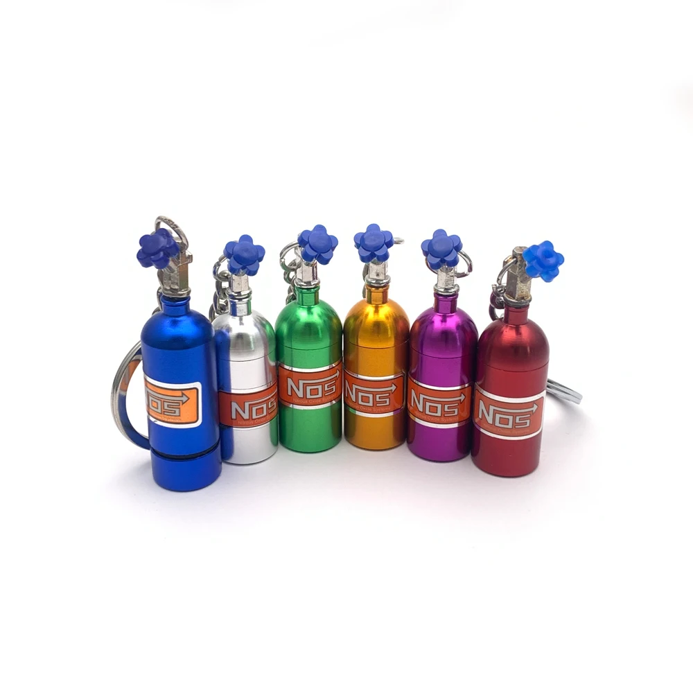 Fashionable car auto nitrogen bottle metal keychain from China supplier