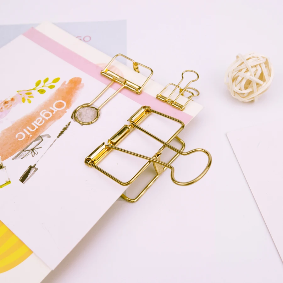 Hollow Long Tail Clip metal binder clips Personalized Popular Metal Hot Sell Stainless Steel 32mm 19/32/51MM