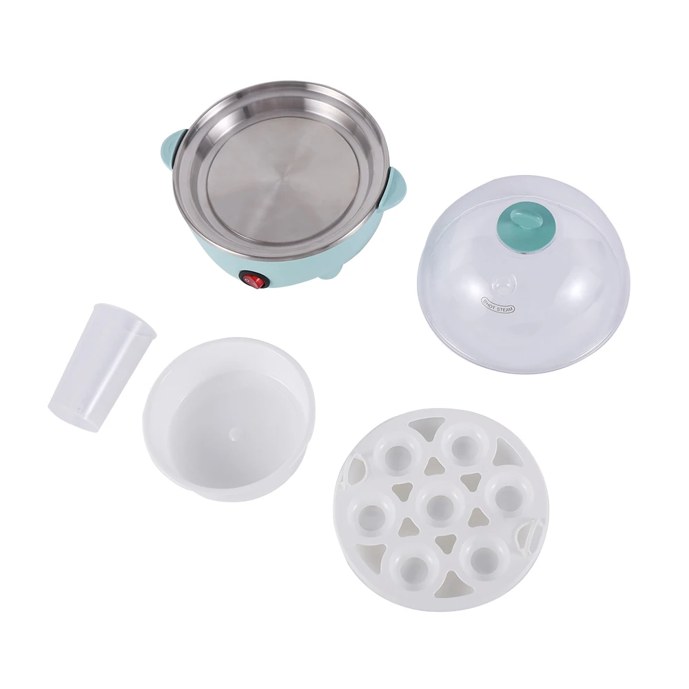 Automatic Large Hard Boiled Egg Cooker Boiler Stainless Steel 7 Capacity Egg Steamer