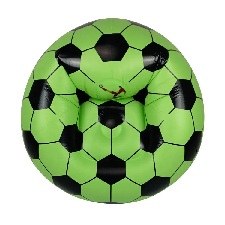 Inflatable Relax Sofa 61cm H Green Soccer Chair Custom  Chair Inflatable Couch