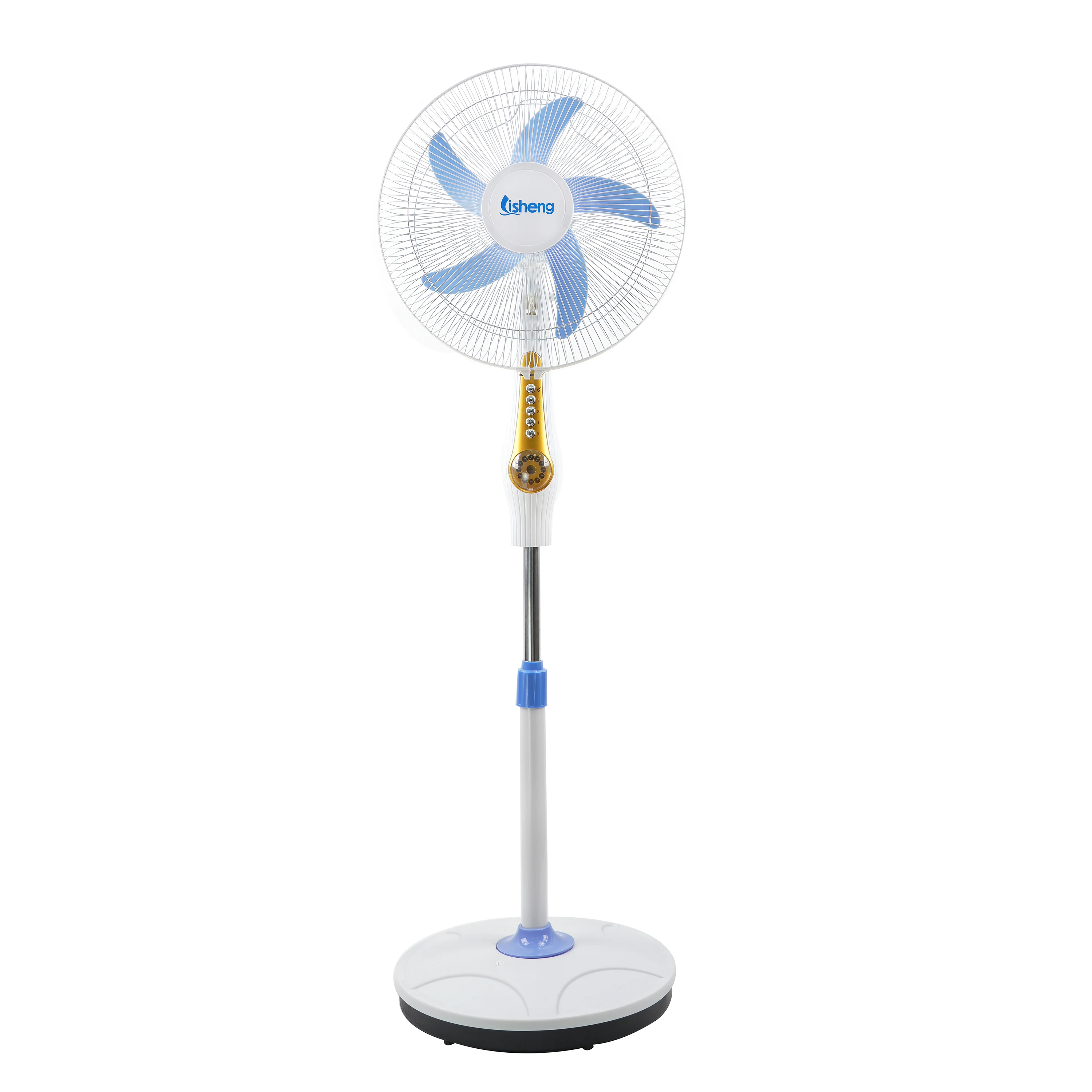 Chinese sale wholesale prices solar  rechargeable fan 16 inch rechargeable fan with led light