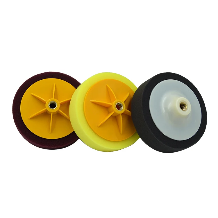 Sponge polishing pad suitable for car maintenance cleaning waxing high quality sponge mat sponge wheel with thread