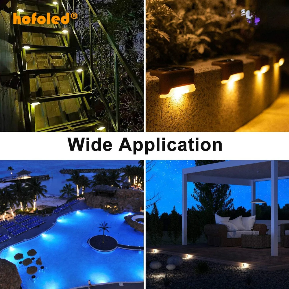 Factory Price Yard Garden Wall Sensor Led Lighting Stair Lighting Controller Solar Stari Light Step Lamp