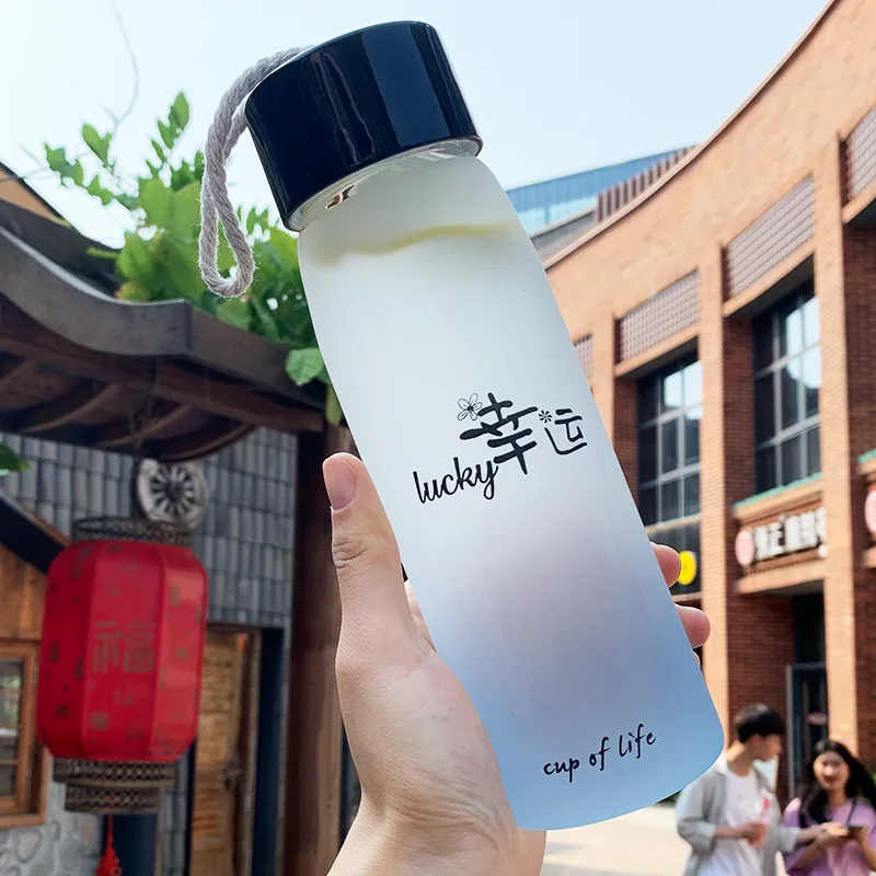 450ml 15oz Custom Logo BPA Free Colored Glass Travel Outdoor Fitness Sports Protein Shaker Water Bottle for Gym Protein Mixes