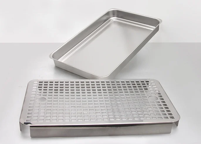 
TWELVETAP304 stainless steel food-grade rectangular dripping tray restaurant tray leak screen water filter tray 