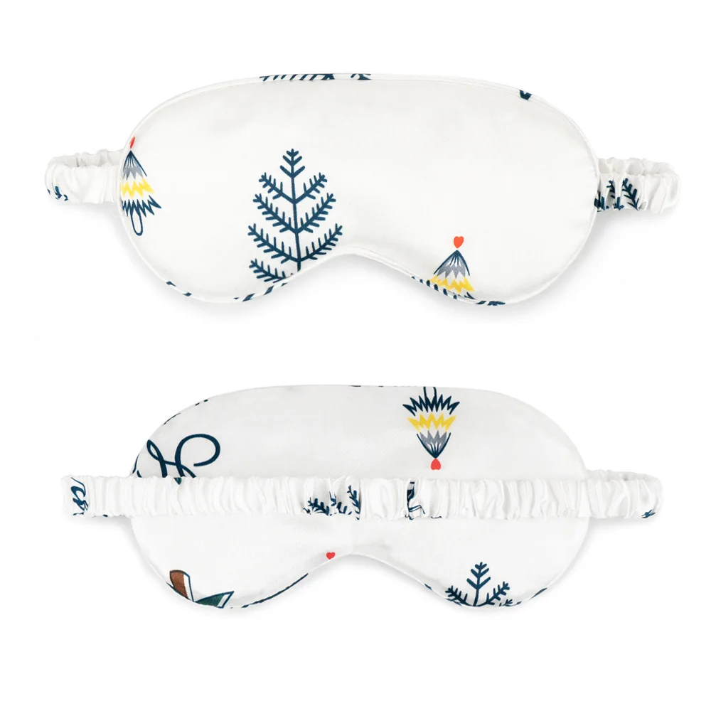 Natural Silk Sleep Mask, Super-Smooth & Soft Eye with Adjustable Strap, Blindfold Perfect Blocks Light, Pressure Free