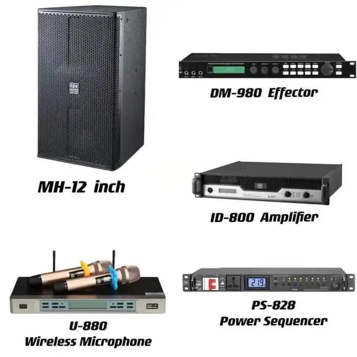 2 unit volume 2 channel 800 W professional power amplifier audio for passive speaker