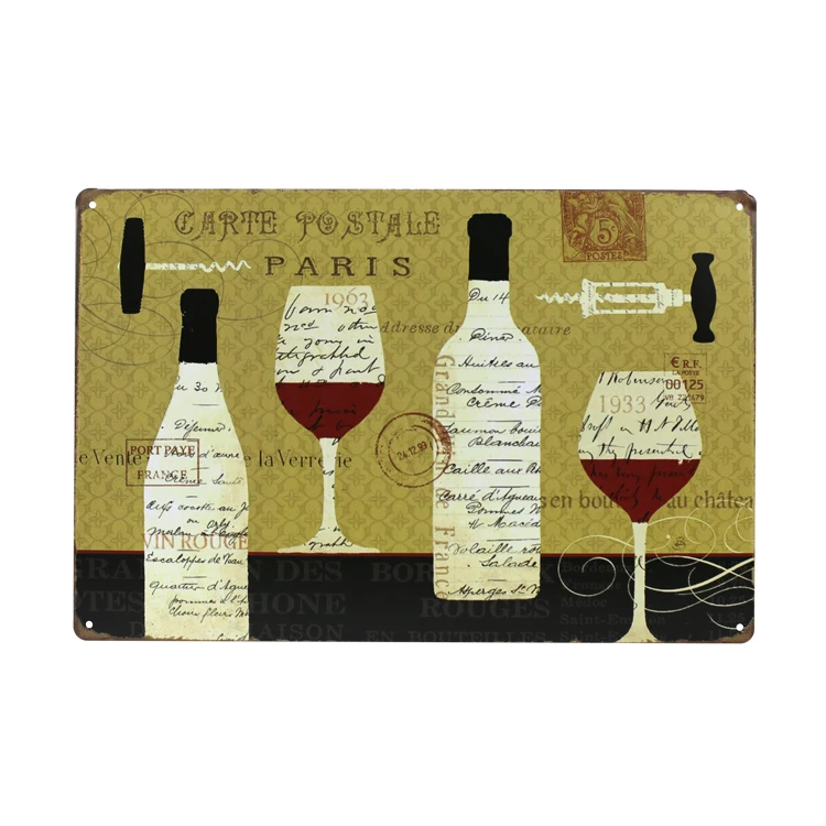 Недорогой винтажный жестяной металлический знак для украшения дома