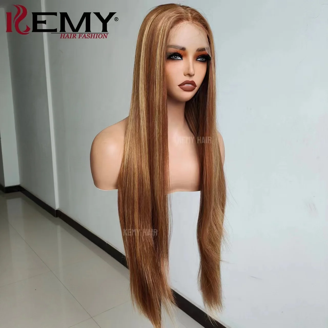 KEMY Hair New Synthetic Lace Front Wig Highlight Heat Resistant T Part HD Lace Luxury Glueless Synthetic Wigs for Black Women