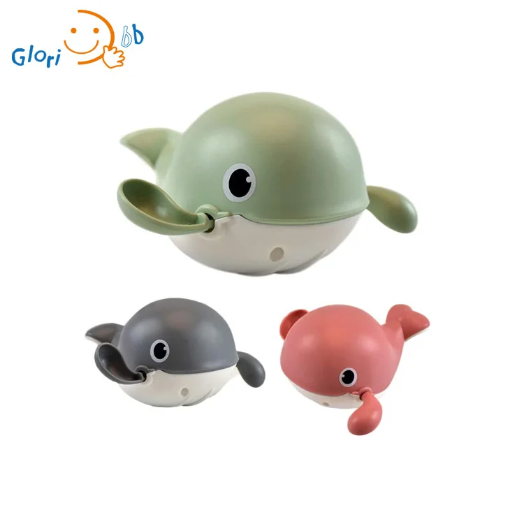 Cartoon Whale Animal Toy Bathroom Baby Bath Water Clockwork Toys