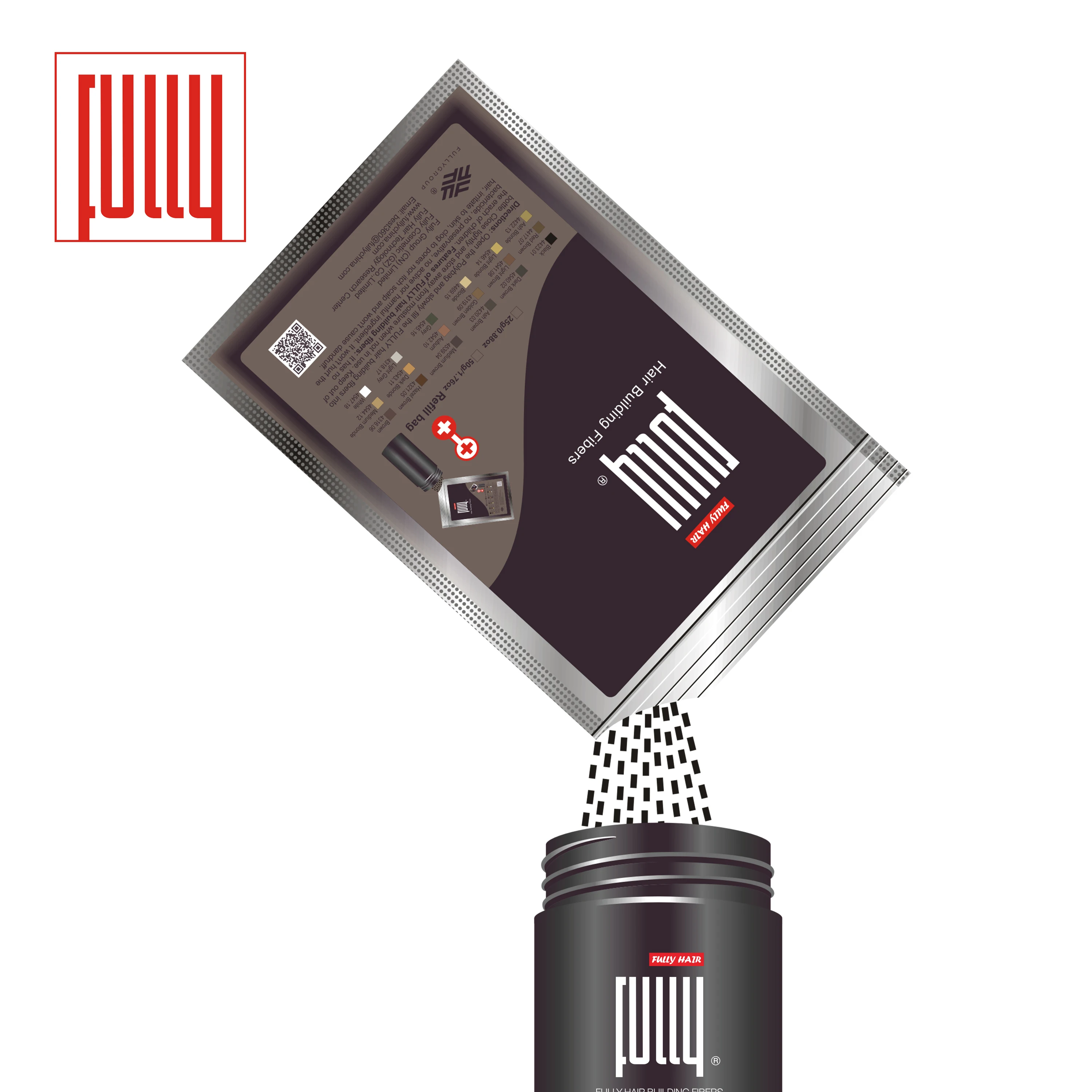 FULLY Hair Building Fibers Refill Private Label KG