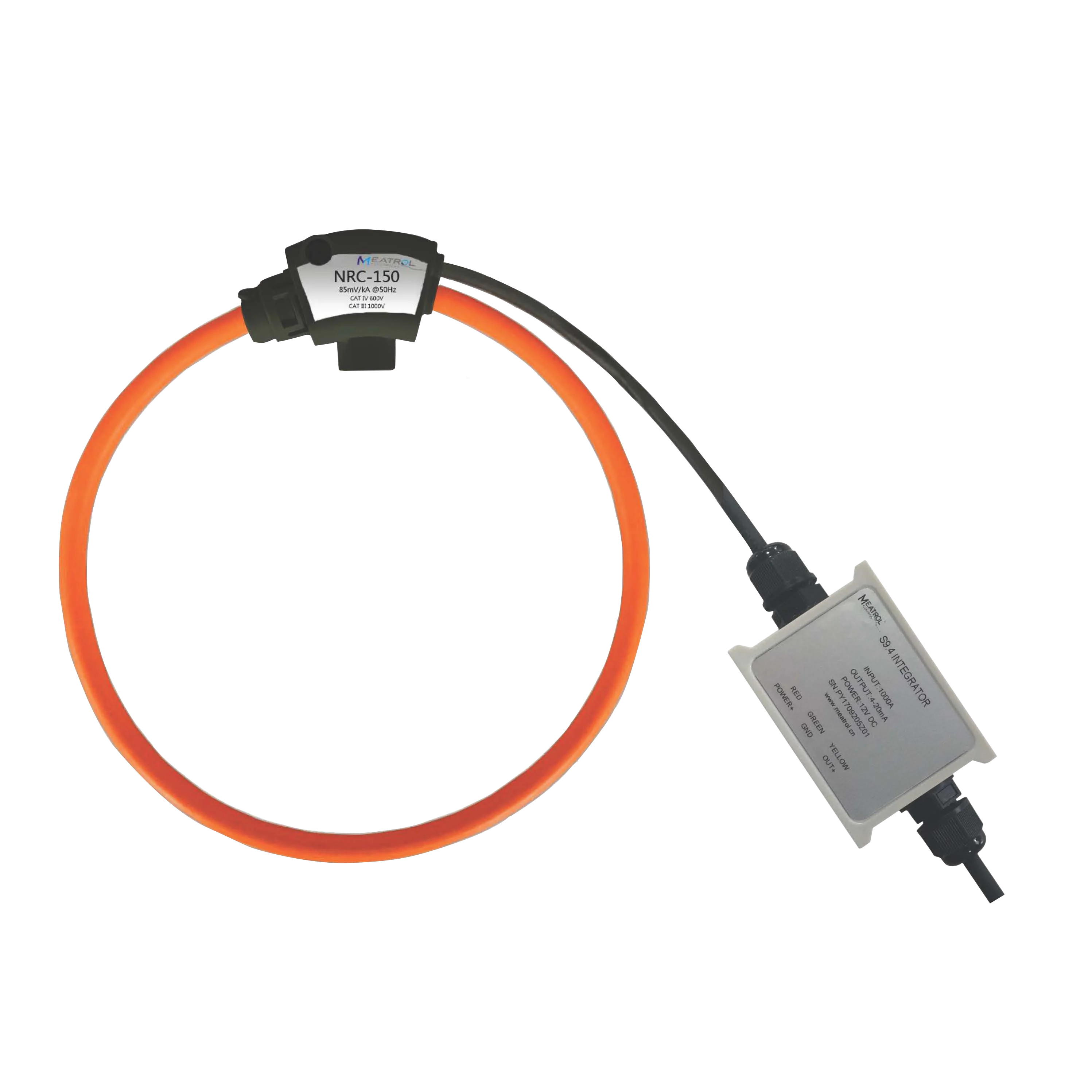 4-20mA AC Current Rogowski coil Integrator Flexible Clamp Sensor Current transformer