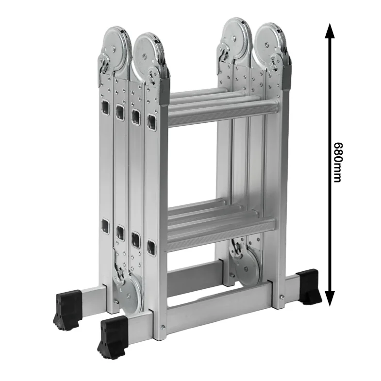 Aluminium Multi Purpose Ladder Folding Stairs Aluminum Industrial Smile Aluminum Wide Top Drywall Step up Bench Steel Q195 150KG