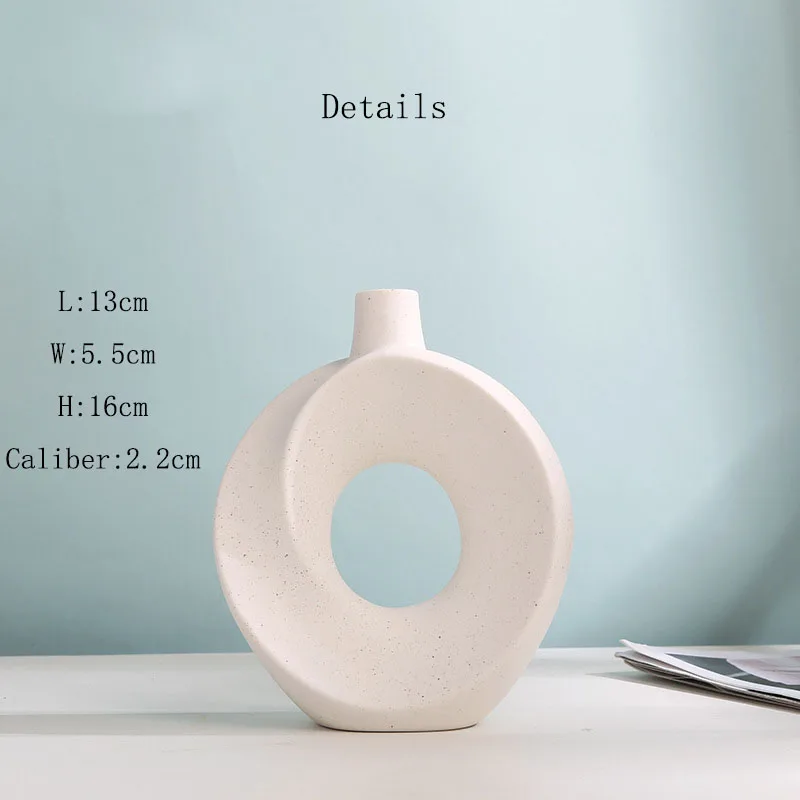 Customized Wholesale Modern Vase Porcelain Ceramic Art  Vase for Wedding Centerpieces ,Nordic Table  Decoration for Living Room