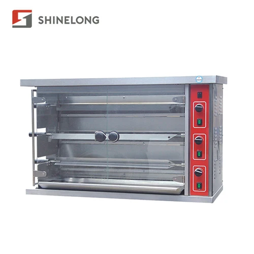 
Качественный газовый гриль из нержавеющей стали, 3-слойный газовый гриль для цыплят с CE 