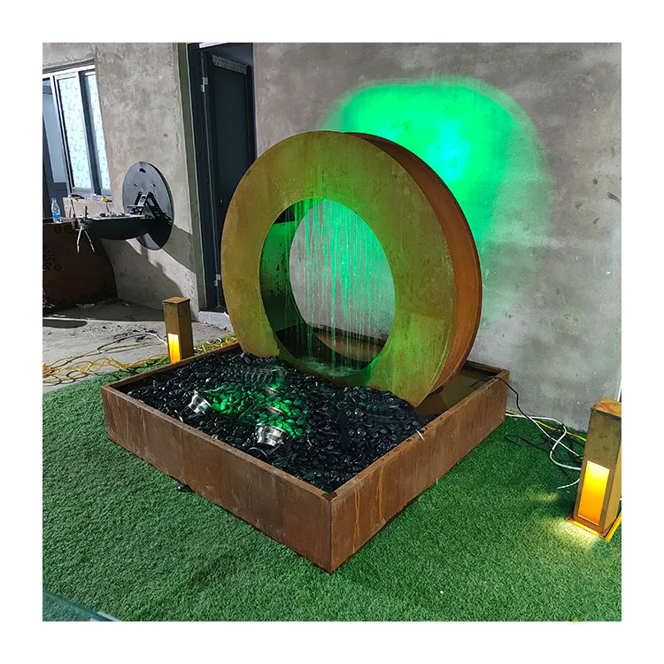 Home Decoration Steel Water Feature Fountain garden water fountain