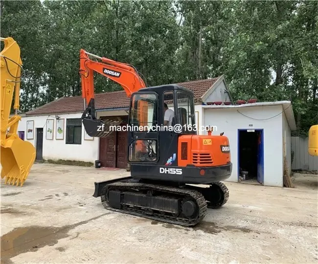 Used Excavator DOOSAN dh55 crawler mini excavator 5.5 ton korea original Mini Excavators for sale