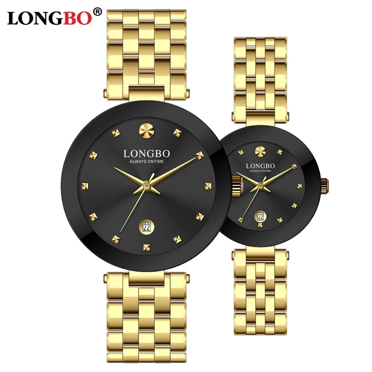 LONGBO 80582 Watch Couple Men Low Price Excel Quartz Men Watches Stainless Steel Strap