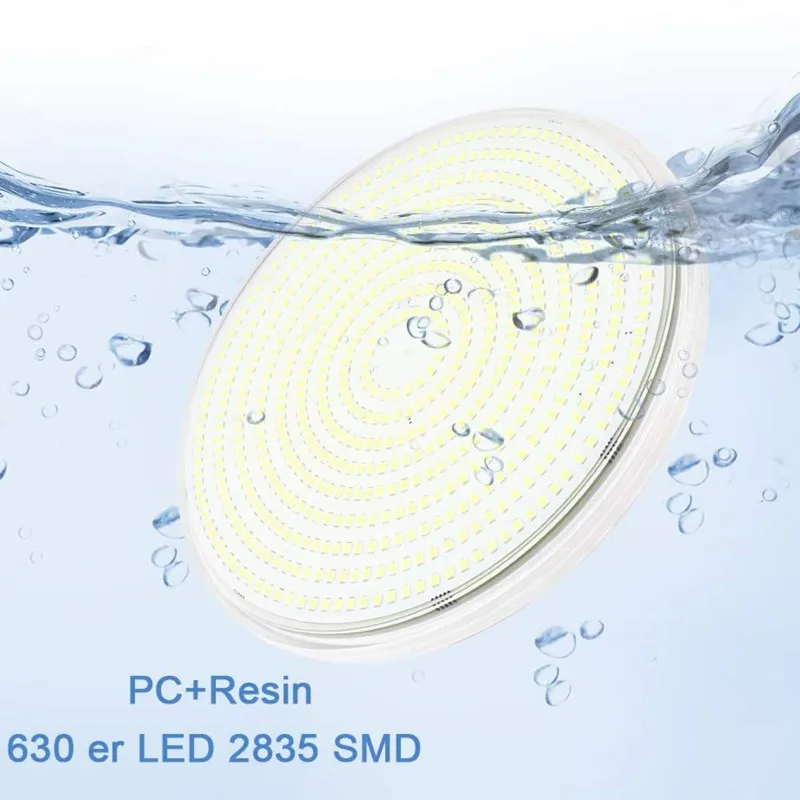 IP68 RGB Color Change Ultra Thin Pond Flat Lights With Resin Filled PAR 56 RGB Pool Lighting LED