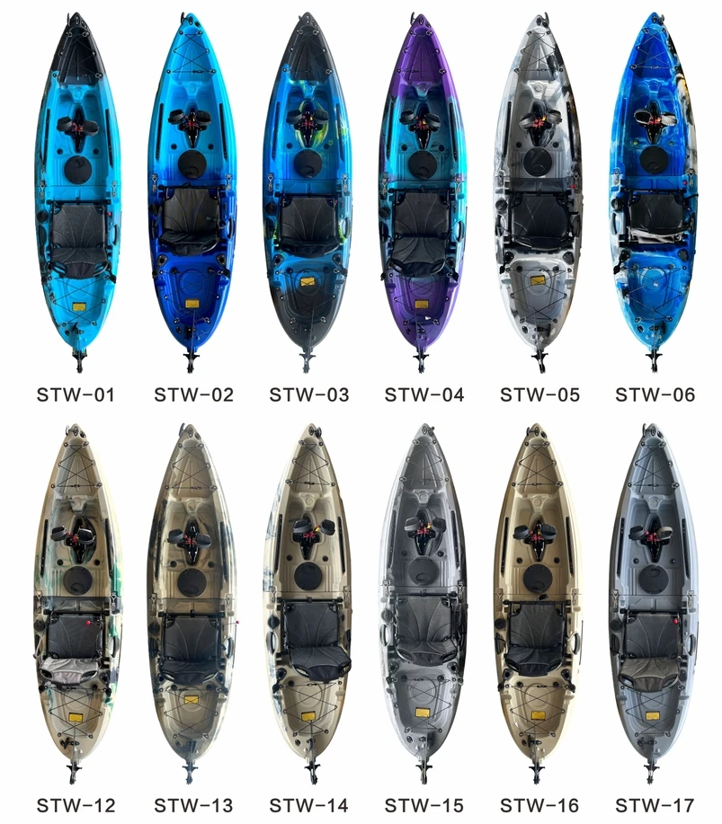 2024 New Design Mold Kayak 2 People Motorcycle Kayak Modular Pedal Fishing Sailing BOAT