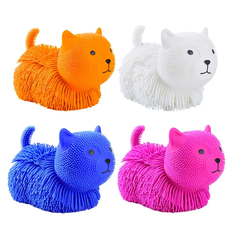 new design soft squishy cat toy kawaii squeeze fidget toy animal TPR vent squishy toy