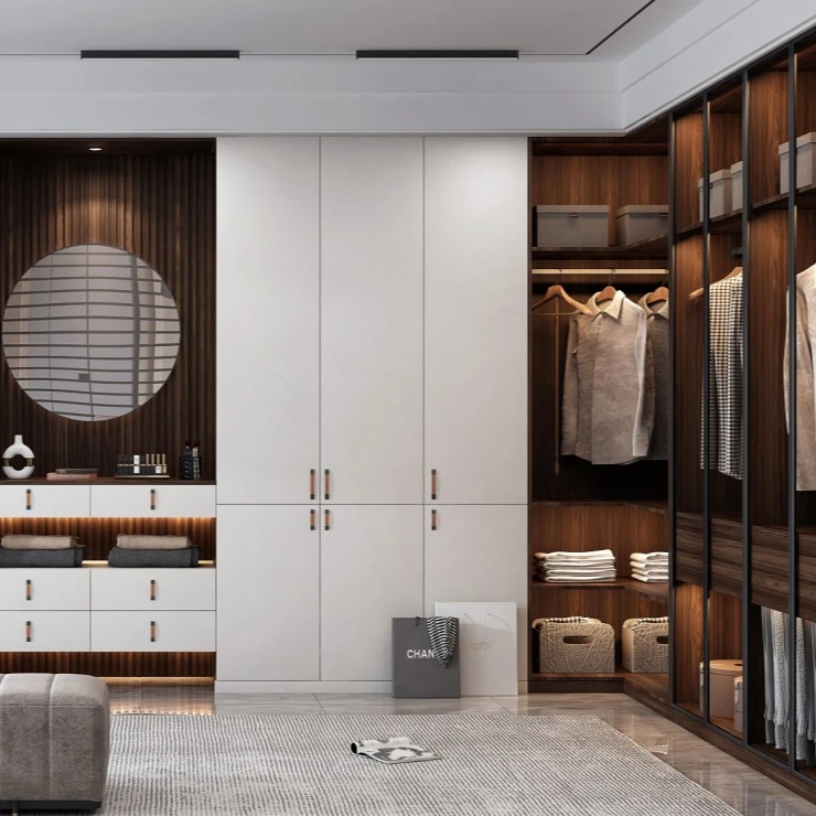 Particle Wood Wardrobe  two door wardrobe new design Design Bedroom Baby Wardrobe