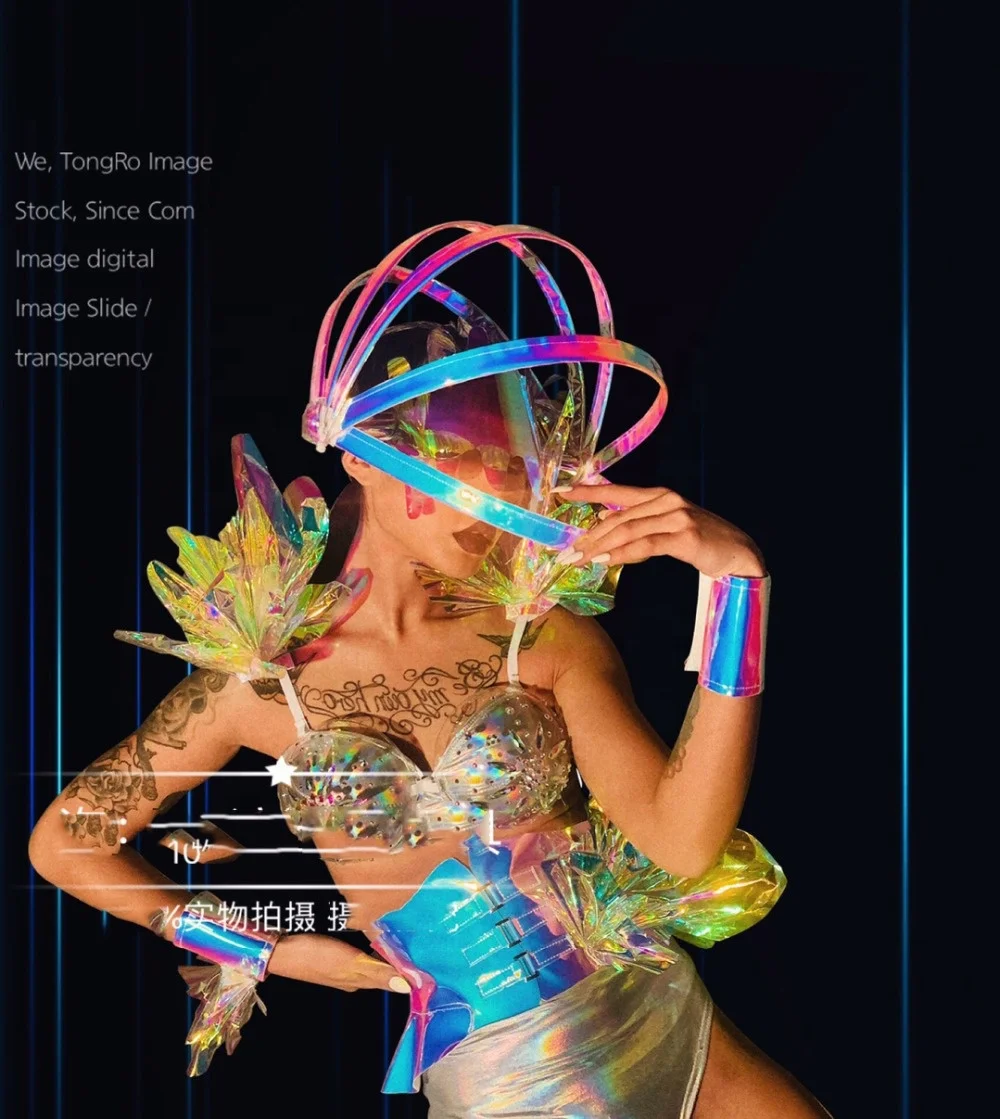 Women Stage Outfit Rave Clothes Jazz Dancer Performance Wear Nightclub Bar Female Singer Dance Costumes Party Bikini Set